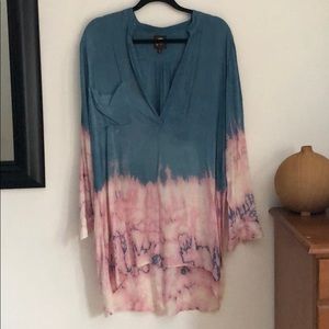 Never Worn Blu Moon Tie Dye Top
